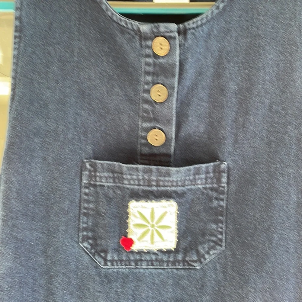 Christopher & Banks Denim Jumper Dress - Picture 4 of 8